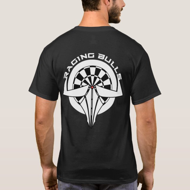 T-shirt Équipe de dards de taureaux de faire rage (Dos)