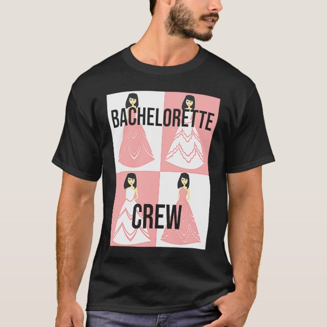 T-shirt Équipe de demoiselle d'honneur soirée de bachelore (Devant)