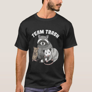 T-shirt Équipe de détritus Rat Raton Laveur Opossum