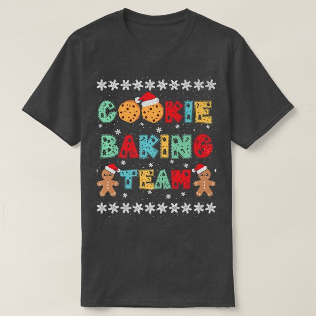 T-shirt Équipe de fabrication de biscuits Hommes en pain d (Design devant)
