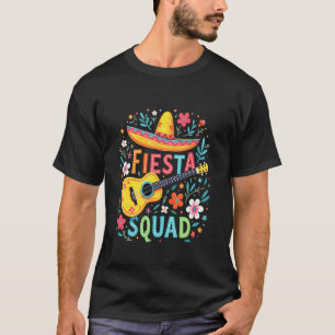 T-shirt Équipe de fête Cinco de Mayo Chapeau Guitare Fête