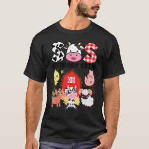 T-shirt Équipe de fête d'anniversaire de vache sœur thème