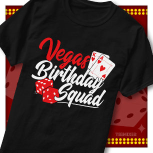 T-shirt Équipe de fête de casino Vegas Birthday Squad Grou