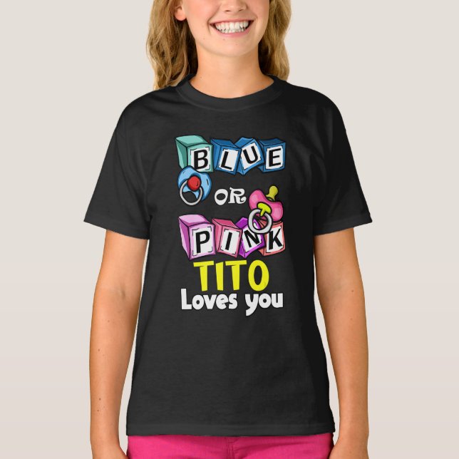 T-shirt Équipe de fête de révélation de genre masculin Fêt (Devant)