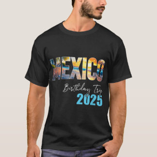 T-shirt Équipe de fête de voyage d'anniversaire au Mexique