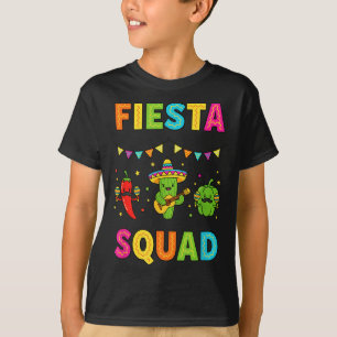 T-shirt Équipe de fiesta cactus mignon piment poivron doux