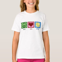 Équipe de filles mignonnes de softball amour paix
