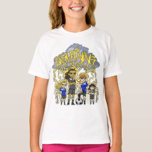 T-shirt Équipe de football de foudre