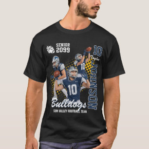 T-shirt Équipe de football Photo personnalisée Soirée de f