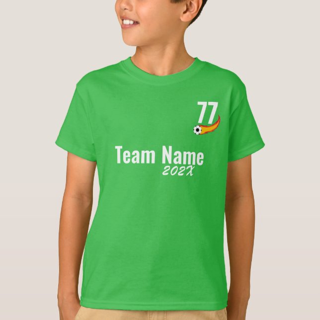 T-shirt Équipe de football Sport Journée de terrain Cheer  (Devant)