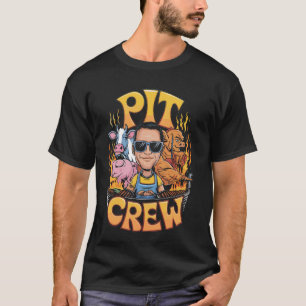T-shirt Équipe de fosse BBQ Vache Cochon Poulet