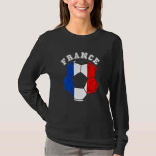 T-shirt Équipe de France de Football Drapeau Français Fran