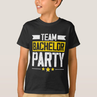 T-shirt Équipe de garçon de bachelor ami du marié mariage