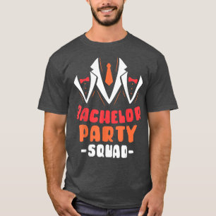 T-shirt Équipe de garçon de bachelor mariée
