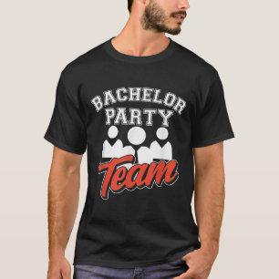 T-shirt Équipe de garçon de bachelor mariée _8 