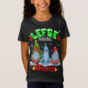 T-Shirt Équipe de gauche Noël Gnomes Norvégien Gauche