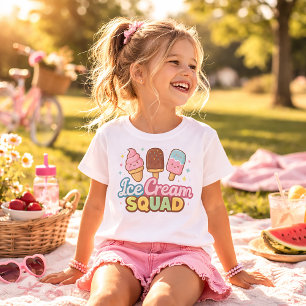 T-shirt Équipe de glace Cartoon Mignonne Sucette