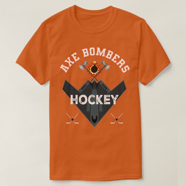 T-shirt Équipe De Hockey Ax Bombers (Design devant)