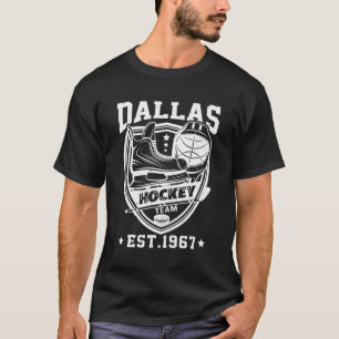 T-shirt Équipe de hockey Dallas Texas Star Sticks Est 1967