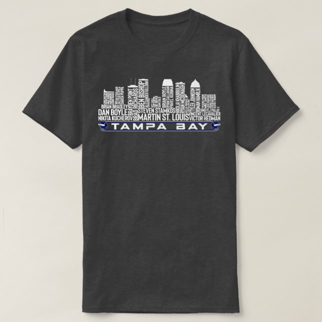 T-shirt Équipe de hockey de Tampa Bay Toutes les légendes  (Design devant)