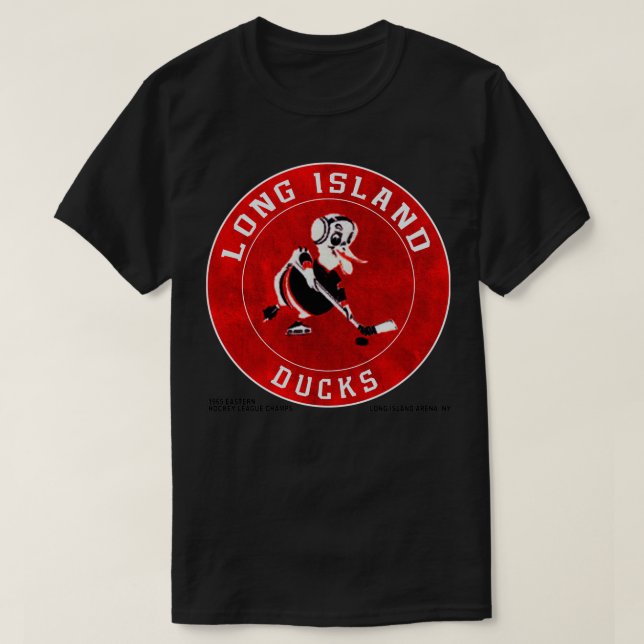 T-shirt Équipe de hockey des canards de Long Island (Design devant)