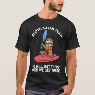 T-shirt Équipe de kayak de paresseux Paresseux