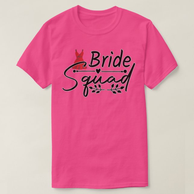 T-shirt Équipe de la brigade des Groomsmen amusants Équipe (Design devant)