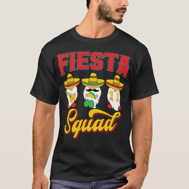 T-shirt Équipe de la Fiesta Cinco De Mayo Drôle Mexicaine (Devant)