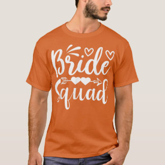 T-shirt Équipe de la mariée Flèche Cœur Fête de mariage et