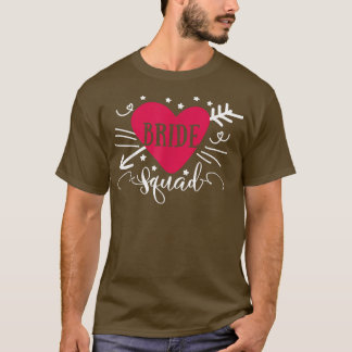 T-shirt Équipe de la mariée Flèche Cœur Mariage et Enterre