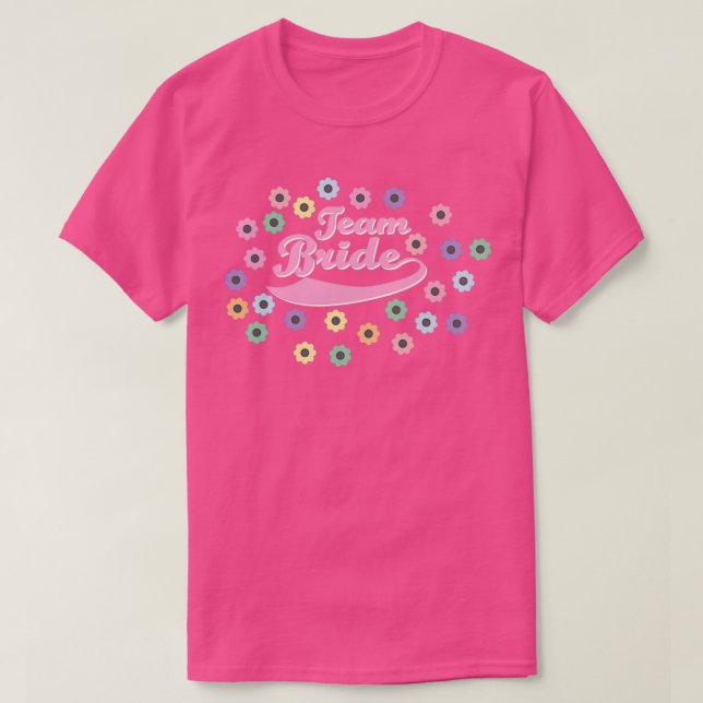 T-shirt Équipe de la mariée Jga enterrement de vie de jeun (Design devant)