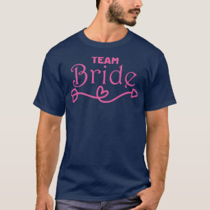 T-shirt Équipe de la mariée L'équipe de la mariée à la so