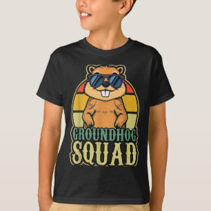 T-shirt Équipe de la marmotte Jour de la marmotte rétro vi