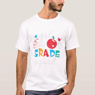 T-shirt Équipe De La Squade Élèves Étudiants De Retour À L