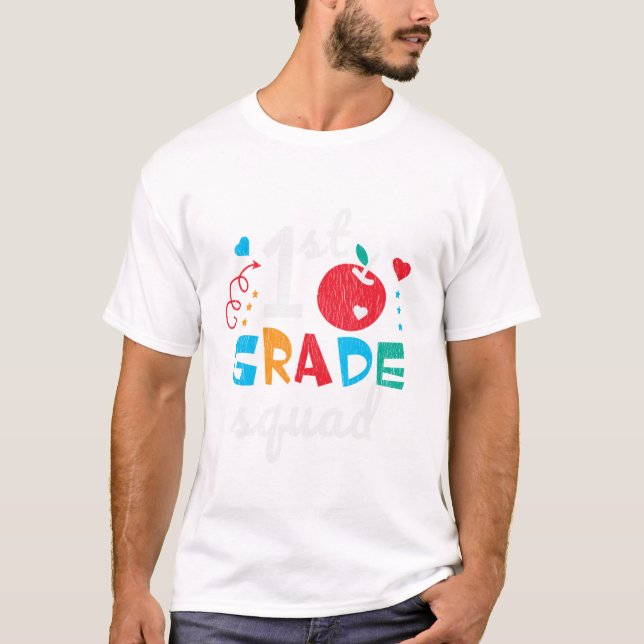 T-shirt Équipe De La Squade Élèves Étudiants De Retour À L (Devant)
