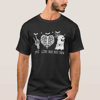 T-shirt Équipe de l'amour de la paix Boo Boo infirmière d'