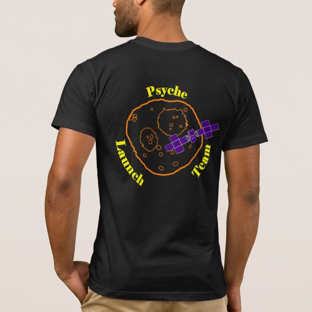 T-shirt Équipe de lancement de Psyche (Dos)
