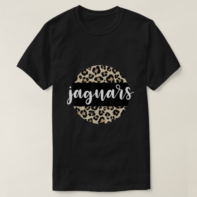 T-shirt Équipe de Leopard de Jaguar mascot School Spirit G (Design devant)