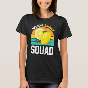 T-shirt Équipe de limonade géniale Citron Fruit Été Vinta