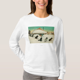 T-shirt Équipe de luge tirée par des chiens de l'Alaska se