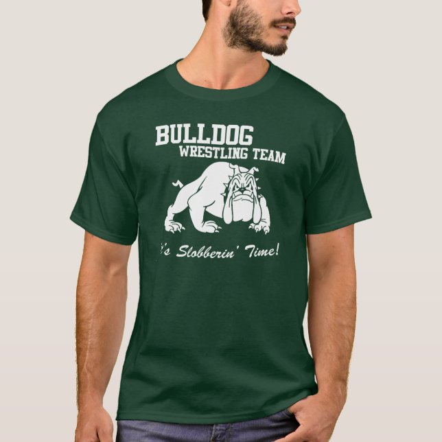 T-shirt Équipe de lutte de bouledogue (Devant)
