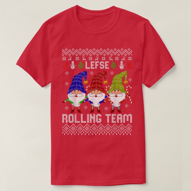 T-shirt Equipe de marche gauche - Baking de Noël Tomte Gno (Design devant)
