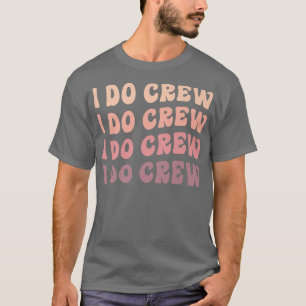 T-shirt Équipe de mariée enfantine Je dis oui Crew Rétro E