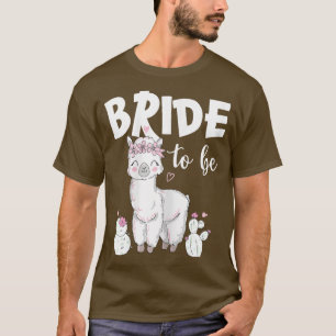 T-shirt Équipe de mariée femme futur mariée Lama Alpaca JG