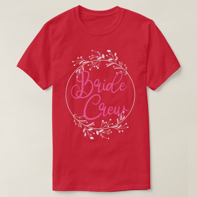 T-shirt Équipe de mariée fête de poulette nuit fun  (Design devant)