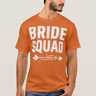 T-shirt Équipe de mariée flèche mariage et enterrement de 