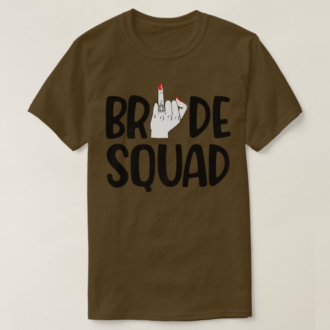 T-shirt Équipe de mariée pour femmes Anneau de doigt de de (Design devant)