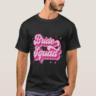 T-shirt Équipe de mariée Rétro Mariage Demoiselle d'honneu