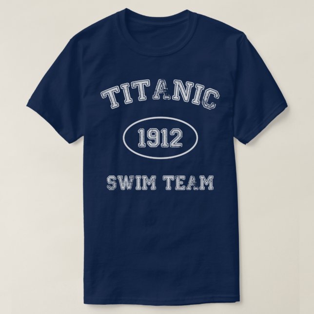 T-shirt Équipe de natation Titanic Vêtements Titanic (Design devant)