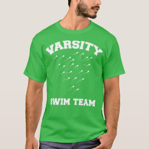 T-shirt Équipe de natation Varsity Sperme de nage